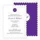 Purple Circle Initials Invitations Image 6 of 11